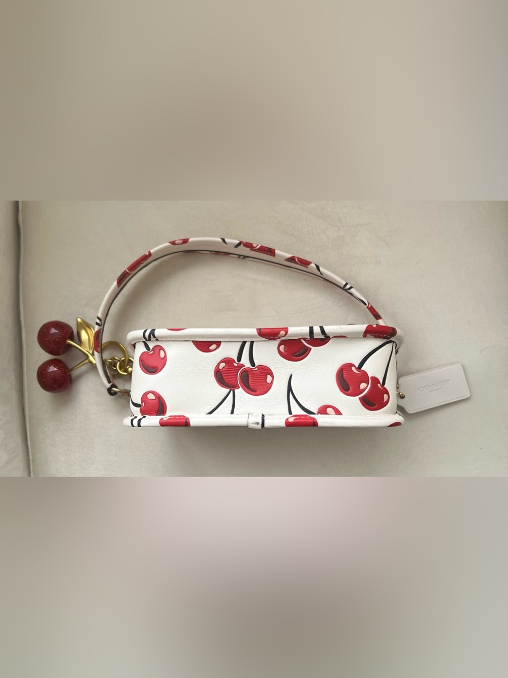 Coach Swinger Bag 20 With Cherry Print - Picture 7 of 9